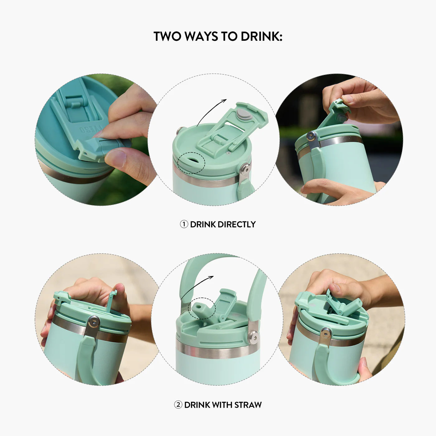 TYESO® Multipurpose Vacuum Insulated Tumbler -  900ml / 30oz