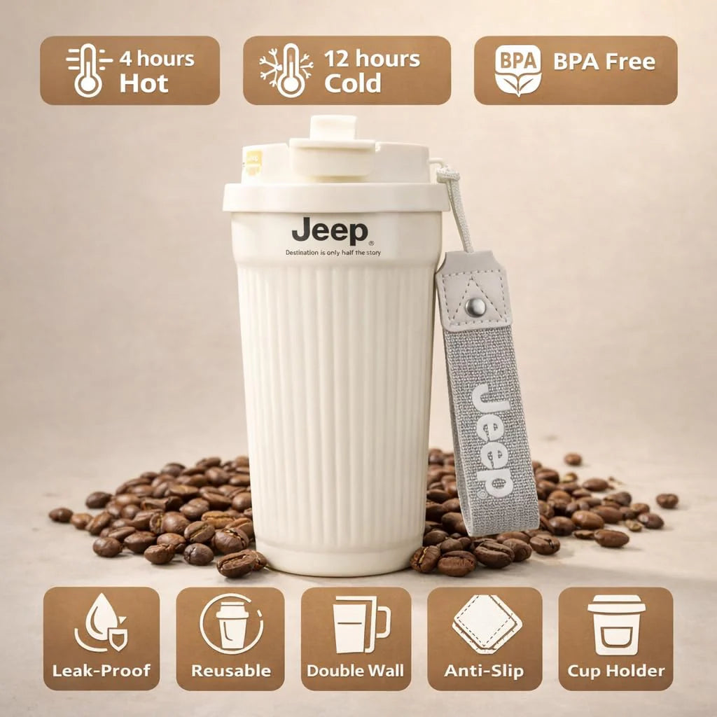 Jeep® Vacuum Cup - Premium Insulated Travel Tumbler